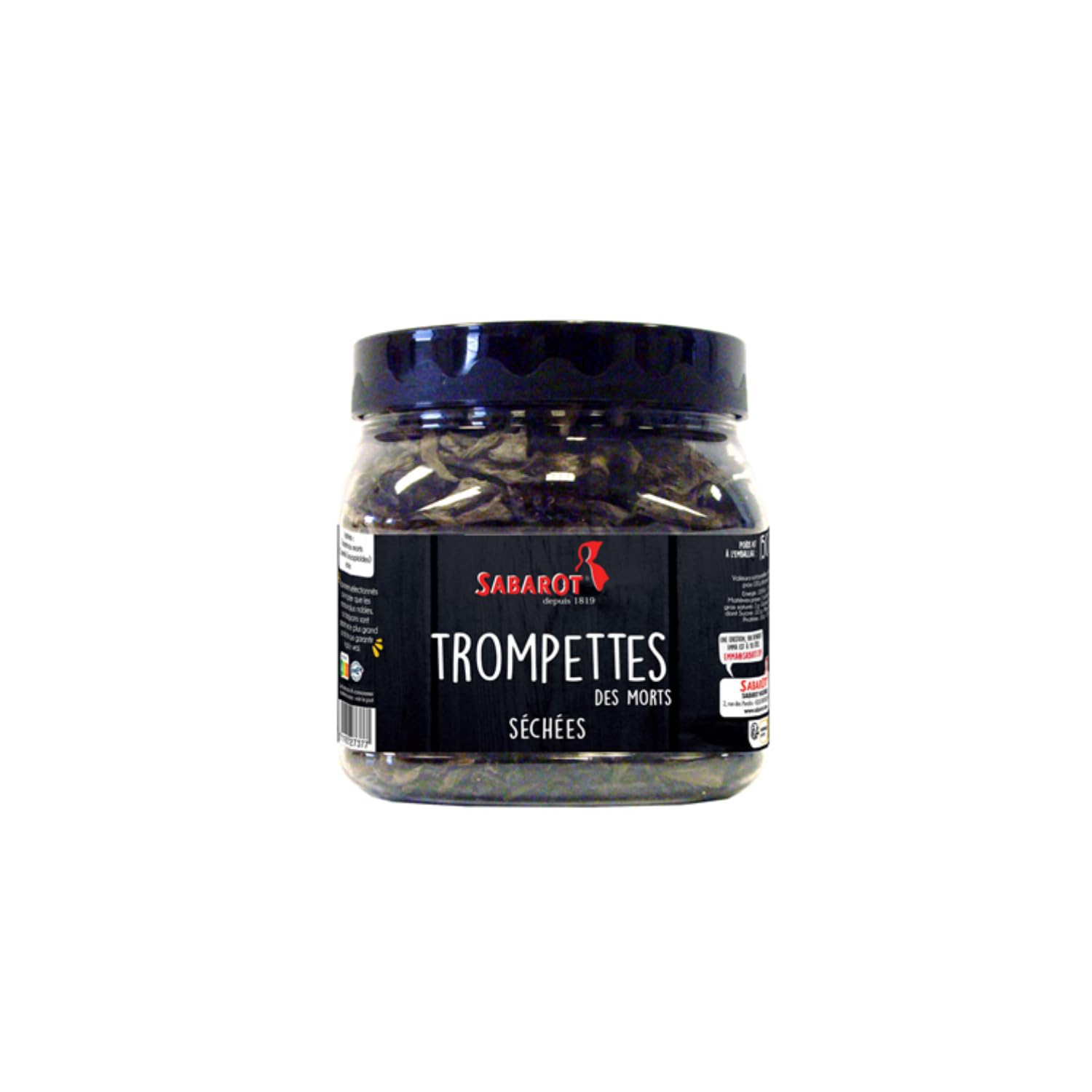 SABAROT Trompetas Negras Secas Tubo 150 g – Setas Silvestres con Sabor Intenso