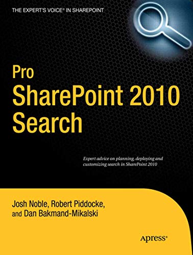 Pro SharePoint 2010 Search view 2
