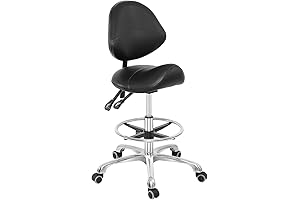 Grace & Grace Ergonomic Saddle Stool Chair for Enhanced Posture