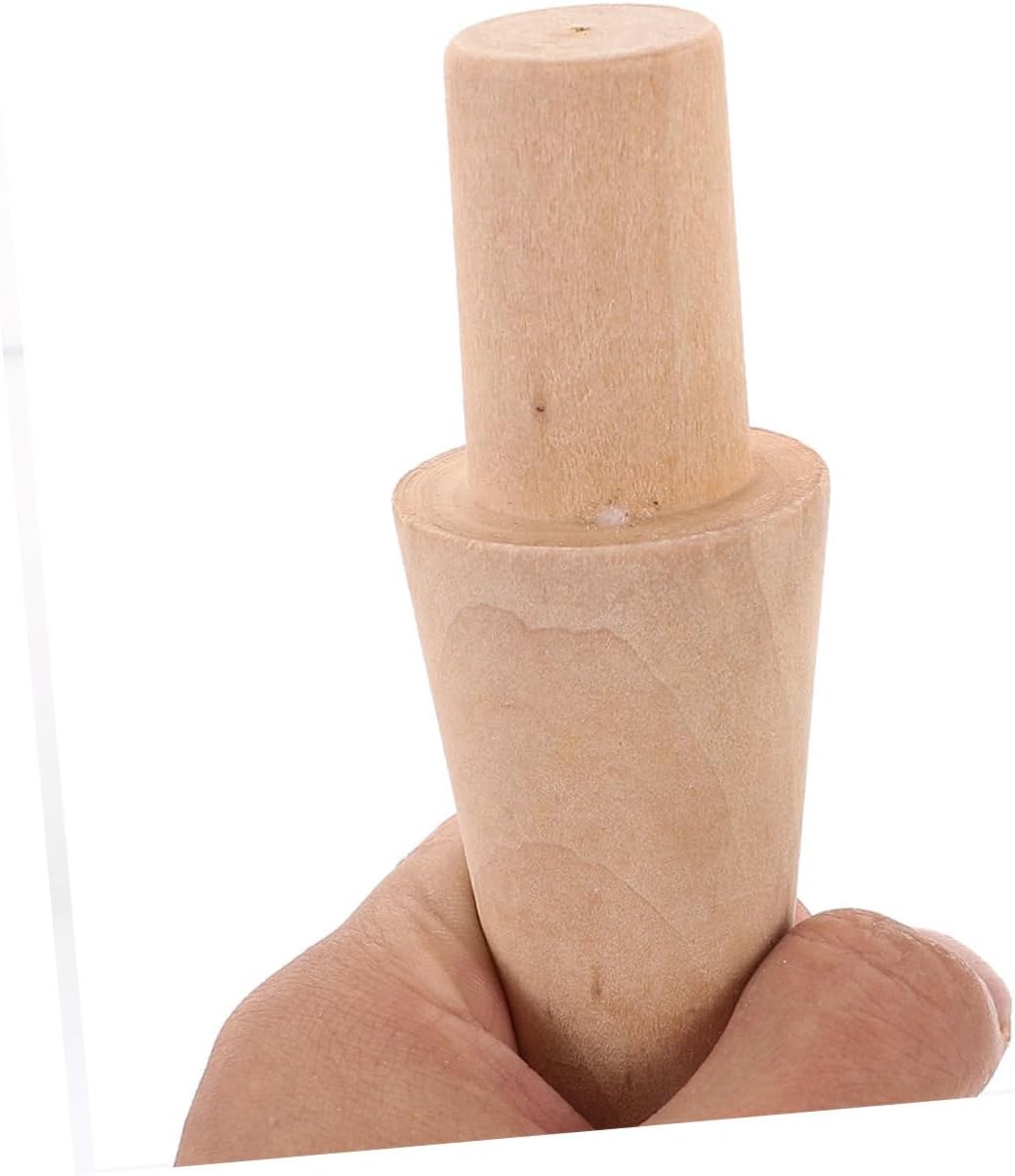 Luxshiny 5sets Diy Egg Roll Maker Kitchen Egg Cone Mold Cone Molds for Baking Ice Cream Wood 3pcs*5