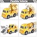 Bennol Construction Truck Toys for Toddler Boy 1 2 3 4 5 Year Old, Car Trucks Birthday Gifts Toys for Kids Ages 1-3 3-5, 5-in-1 Construction Trcuk with Excavator, Crane Mixer, Bulldozer
