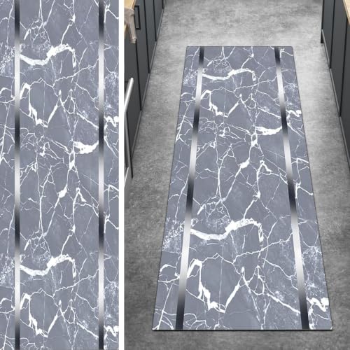 Alfombra larga lavable con base antideslizante para pasillos 2