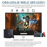 AIREIXINGD Przenośny Monitor 15.6" 144Hz 1ms,przenośny monitor gamingowy 1920x1080 FHD IPS, HDR, montaż VESA, Drugi Ekran do PC/PS5/Mac/Xbox - złącze USB C i HDMI [Klasa energetyczna A]