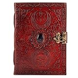 ASSURED 100% REFUNDS / FREE REPLACEMENT: We import these embossed hand crafted leather journals from small rural artisans in India who use age old tools to make these writing notebooks. In case a unit gets damaged during transit or is not delivered in good shape, just let us know & we promise to deliver a Brand New Leather Book at your doorsteps, absolutely free