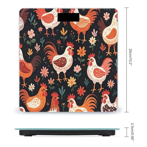 Báscula Digital de Baño con Diseño de Gallina y Pollito miniatura 2