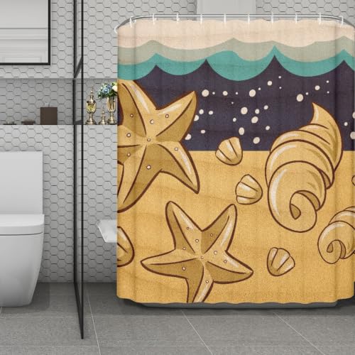 Rideau de douche 180x220 tissu polyester imperméable lavable bain - 2