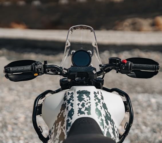 Image of Royal Enfield KXA00402 Black Rally Handlebar Pad for the New Himalayan