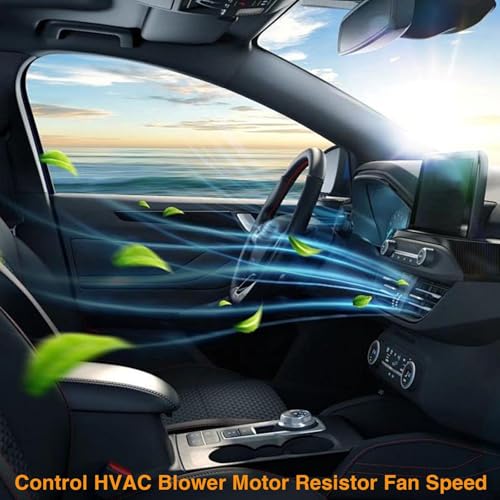 Image of HVAC Blower Motor Resistor with Connector Wire Harness Compatible with Ford F-150 F-250 F-350 Super Duty Escape Expedition Mustang Lincoln Mercury Mariner Replace #: 3F2Z-18591-AA, YH-1715