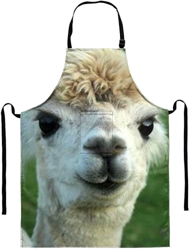 Miniatura 23 de Dellukee Delantal ajustable de cocina con bolsillo para mujeres y hombres, delantales impermeables Delfín