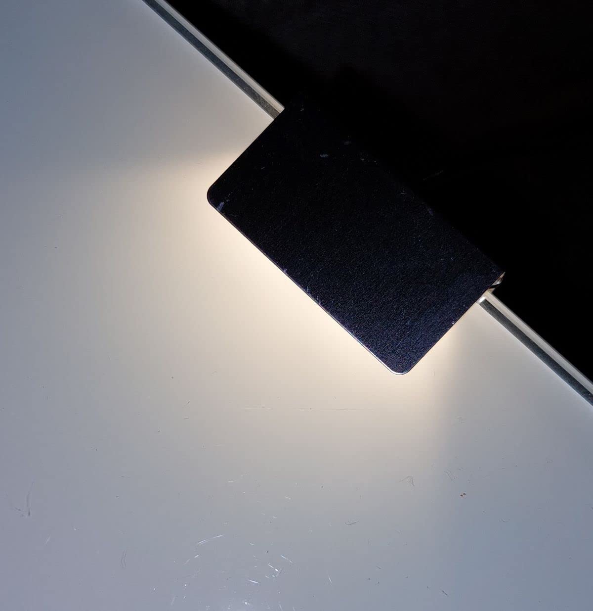 SEBSON Eclairage de Vitrine avec 12V Prise et Interrupteur - Set de 6 - Eclairage des Étagères en Verre - LED sous Vitrine Blanc Chaud 3000K pour Étagère, Table - 40x27x12mm