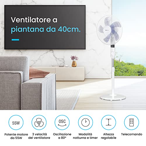 Pro Breeze Ventilatore a piantana