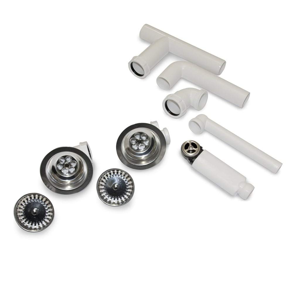 Villeroy & Boch Chrome Kitchen Sink Basket Strainer Waste Kit 8234 00 61
