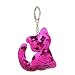 Produktbild Bangle009 Schlüsselanhänger mit süßem Katzen-Motiv, Pailletten, Schlüsselanhänger, Dekoration, Auto-Tasche, Handtaschen-Anhänger
