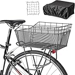 CXWXC Bicycle Basket with Load Net and Thick Lining for Bicycle, Electric Bicycle (CX-HT-193-EU)