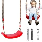 【Columpio infantil de alta calidad】 El columpio es adecuado para niños o adultos de 3 a 10 años y el peso no supera los 100 kg. Los materiales de alta calidad garantizan que el columpio se pueda utilizar al aire libre durante varios años.
