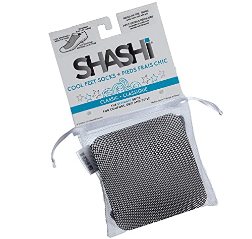 Shashi Nude Glitter Mesh Non Slip Split Toe Ergonomic Sock Pilates Barre Yoga Nude Medium / 8-10 #TOP6