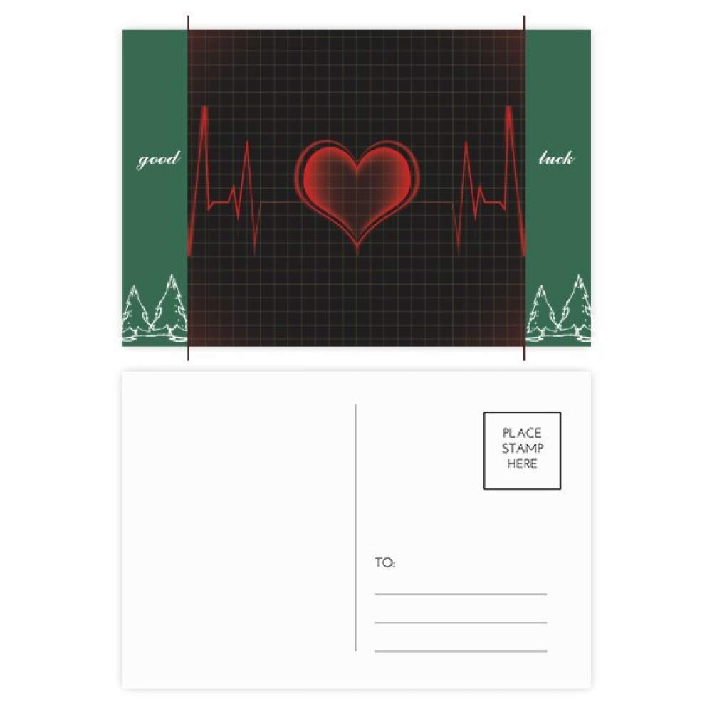 Carte postale électrocardiogramme pour déclarations et petits mots doux - 4