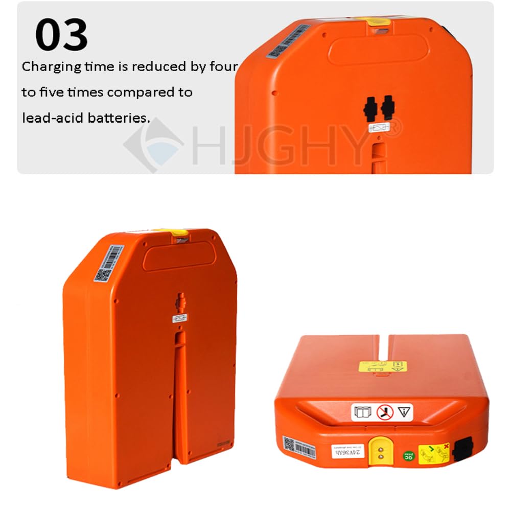 Batteria al Litio per Carrello elevatore Elettrico da 24 V 20 Ah e 36 Ah, Batteria di Ricambio per transpallet Elettrico da 48 V 20 Ah per batterie a scarica a 4 Pin/6 Pin