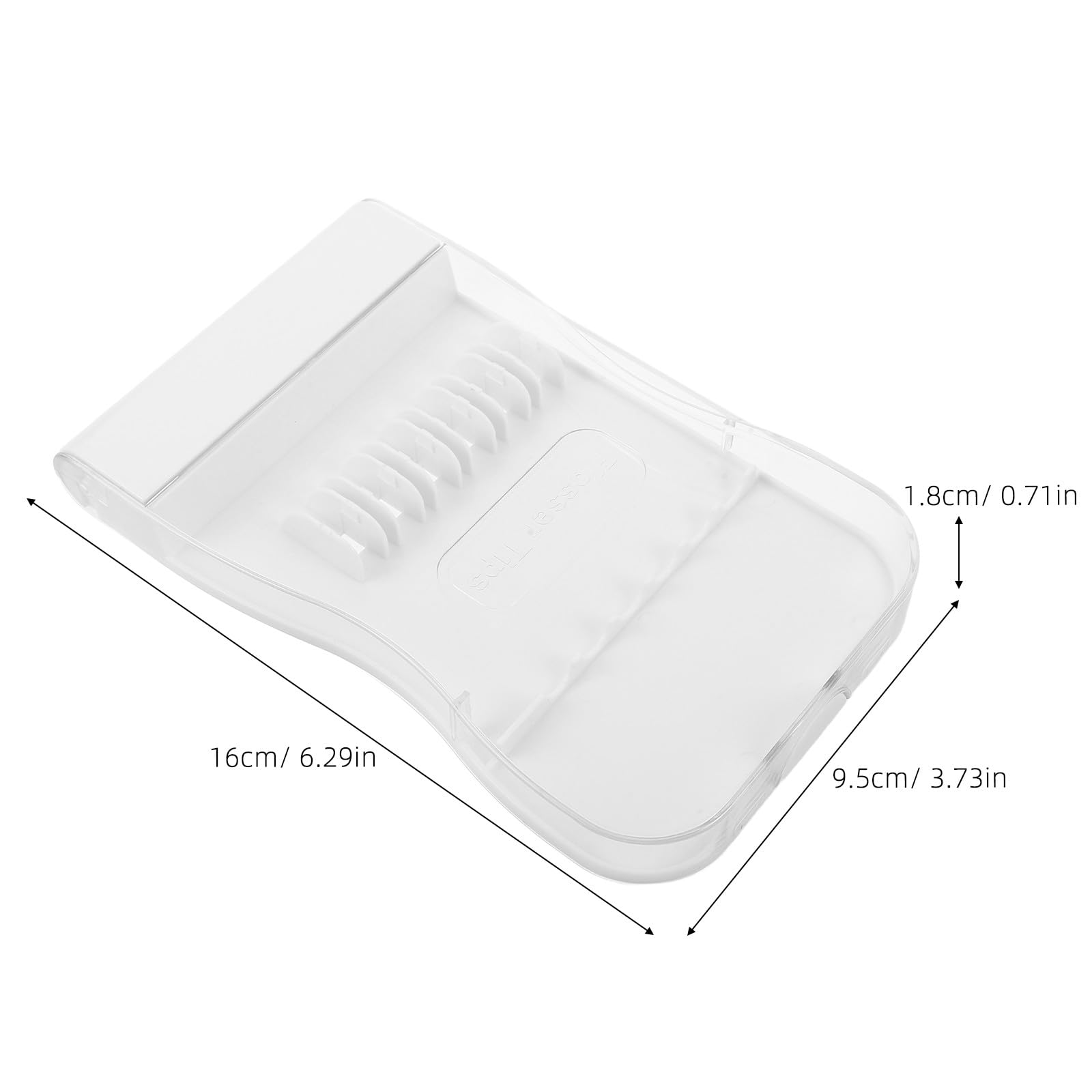 Yardwe Boîte de rangement pour 3 embouts de jet dentaire - Étui de voyage compatible avec Waterpik - Rangement pour embouts d'hydropulseur dentaire avec 6 compartiments 16 x 9,5 x 1,8 cm