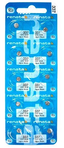 Baterías Renata #337 Óxido de Plata 10 unidades