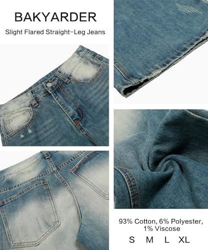 Unisex Vintage Distressed Wide Leg Jeans Washed Ripped Denim Pants for Casual Streetwear3