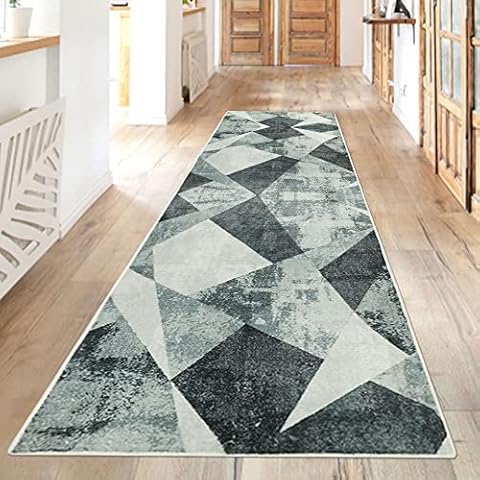 Famibay Carpet Runners for Hallways Extra Long Hallway Runner Rugs Washable Kitchen Runner Rugs Carpet Floor Mat Protector Runner for Hallway Entryway Laundry Room Living Room Cover