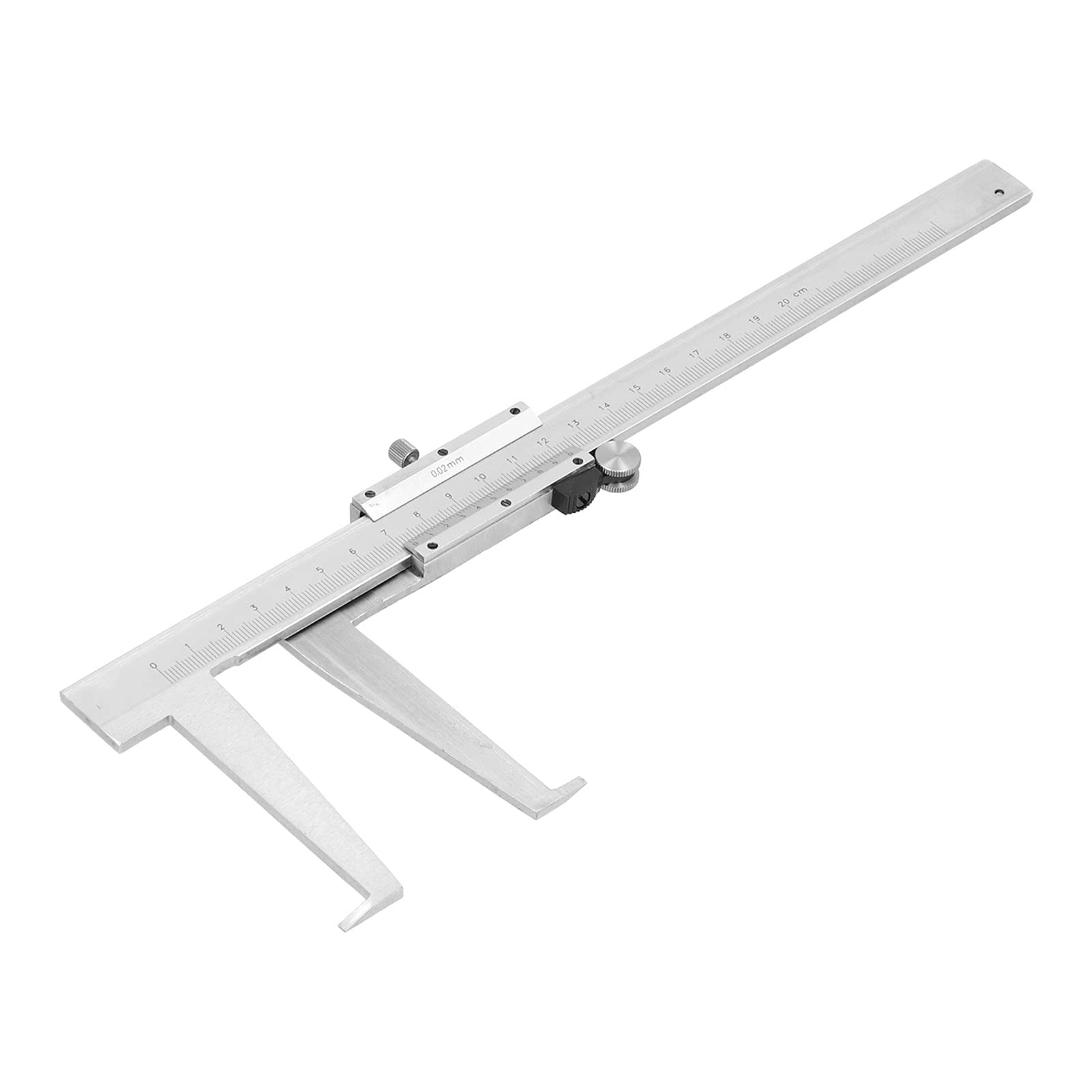 Calibrador Vernier Calibre de Diámetro Interior de Acero Al Carbono Rango de 0-200 Mm Herramienta de Medición de Ranura Interior de Lectura Mecánica de 0,02 Mm para Inspección de Ranuras y