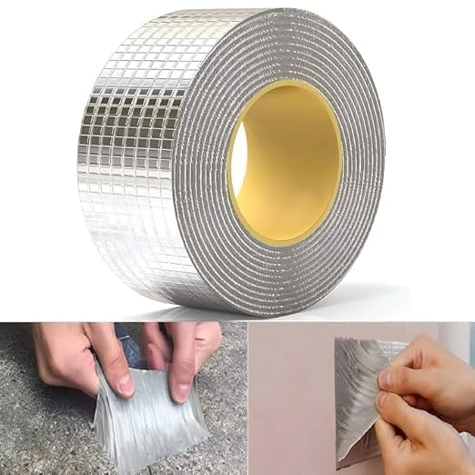 VALITUDO® Waterproof Adhesive Aluminum Butyl Tape - Super Strong Permanent Repair Rubber Foil for Home, Waterproofing, Water Tank Leakage, Cracks, Window Sealing Gaps, Sealant- silver tape, Pack of 1 (B0CXT21NVC) Amazon Price History, Amazon Price Tracker