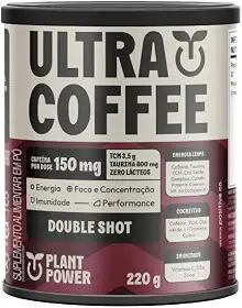 Plant power café instantâneo - Ultra coffe double shot 220g