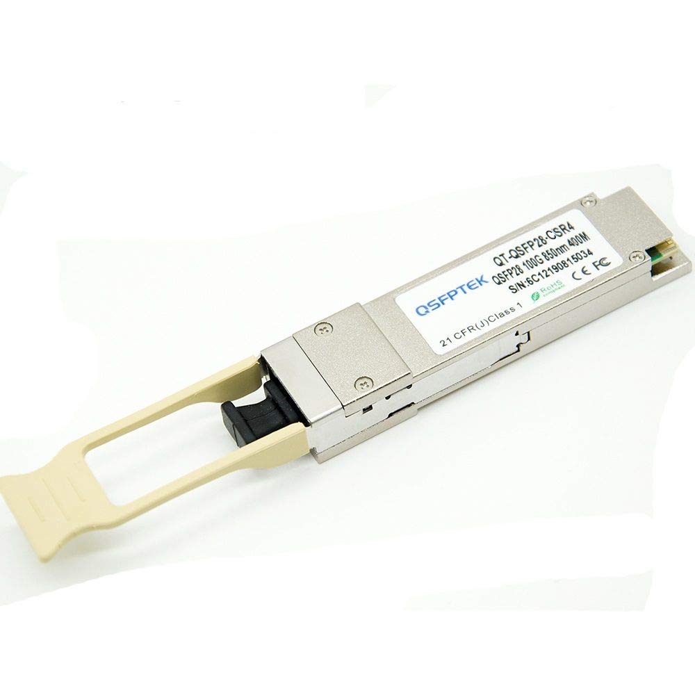 QSFPTEK 40GBASE-SR4E QSFP+ Transceiver, 850nm 400m DOM MTP/MPO MMF Optical Module for Dell Networking 407-BBPH