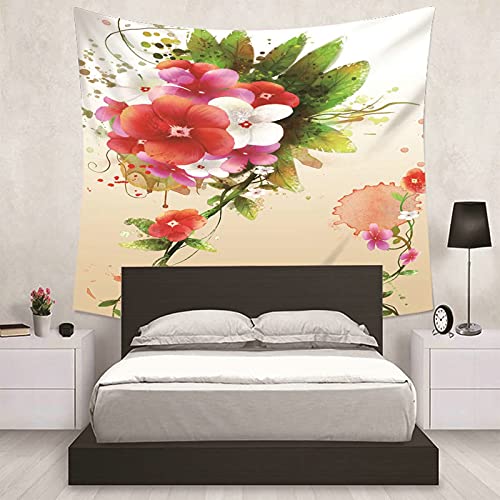 Tapiz de pared KnSam con acabado elegante y estampado botánico de vides 7