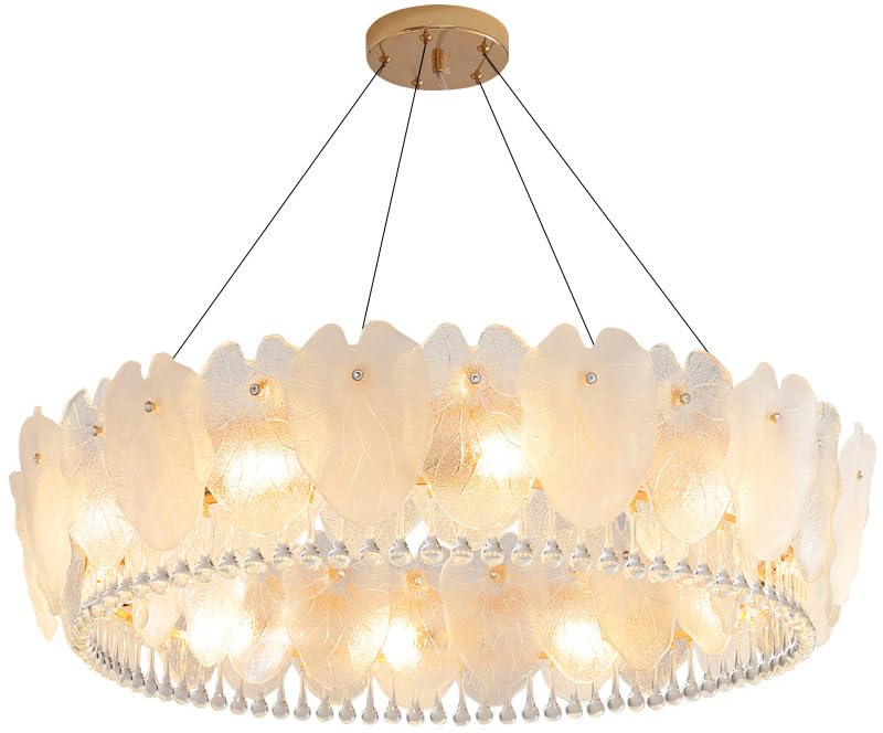Suspension LED en verre texturé pour en finir avec la lumière agressive