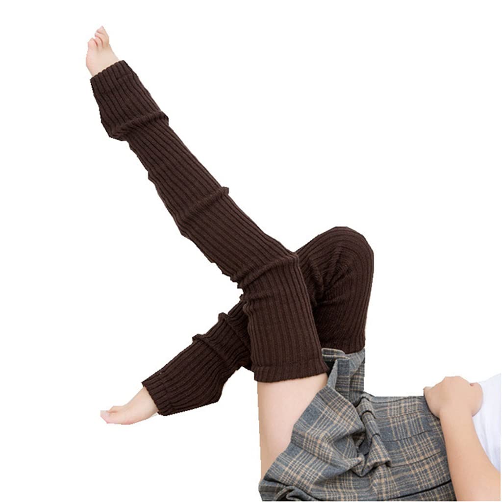 Hiver Long Chaud Jambières Tricot Genou Chaussettes Hautes Femmes Boot Topper Chaussette Maigre Bas (Couleur : B, Taille : 80cm) (A 80)