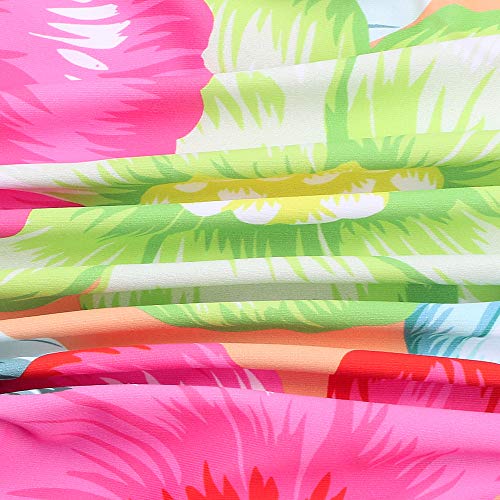 Image of HUAANIUE Toddler Girl Swimsuit Long Sleeve UPF50+ Sun Protection