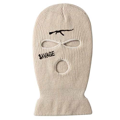 YAMEE Sturmhaube Herren Damen Wintermütze,Balaclava - 3-Loch Sturmmaske,Vollmaske Skimütze Strickmaske Vollgesichtsabdeckung für Outdoor Radfahren Skifahren