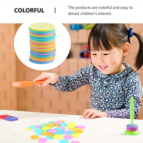 STOBOK 50 Pcs Chip de Bingo Pequenos Contadores de Aprendizado de Plástico Contando Marcadores de Di