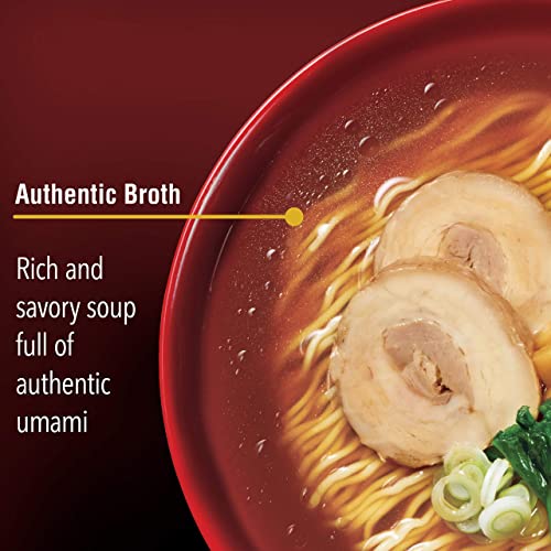 Image of Nissin RAOH Ramen Noodle Soup, Soy Sauce, 3.77 Ounce (Pack of 6)