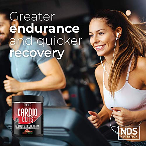 Cardio Cuts NDS Nutrition 4.0 Pre Workout Supplement - Advanced Weight Loss and Pre Cardio Formula with L-Carnitine, CLA, MCTs, L-Glutamine, and Safflower Oil - Strawberry Watermelon (40 Servings) - Image 5