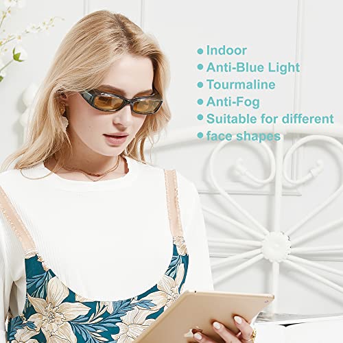 Image of Dry Eyes Relief Eyeglasses, Blue Light Blocking, Moisture Chamber Glasses, Computer Reading /Gaming /TV /Phones Glasses for Men /Women, Anti Eyestrainfor Indoor (Black)