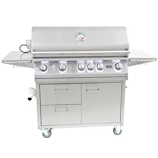 Lion 40 Inch Stainless Steel Natural Gas Grill On Cart