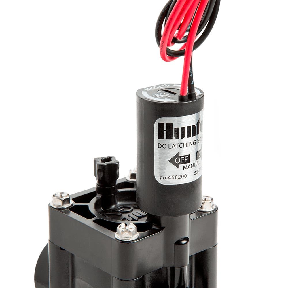RIEGOPRO Solénoïde Hunter 9V DC Latch Compatible avec toutes les électrovannes de la marque HUNTER - Couleur Noir
