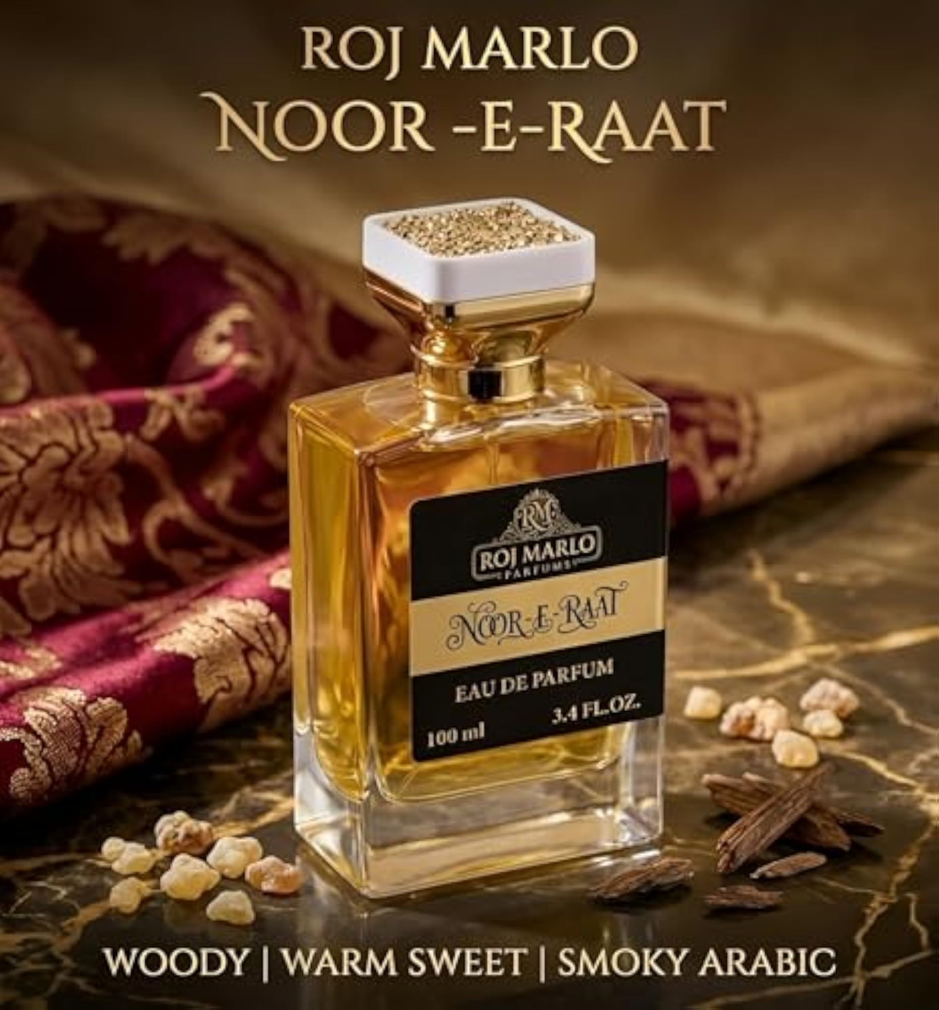 NOOR-E-RAAT Eau De Parfum, Premium Unisex Fragrance