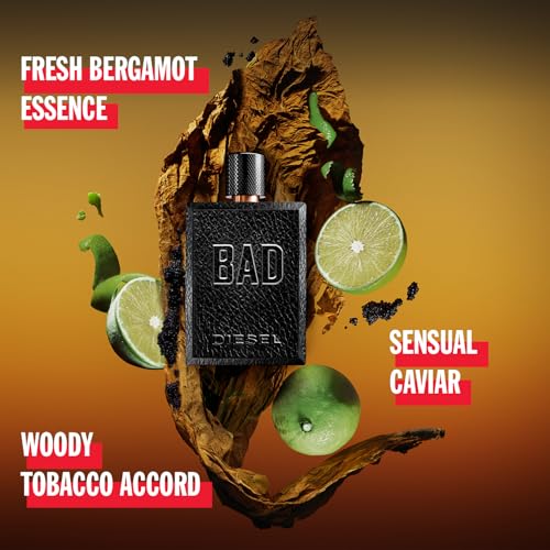 3. Bild von Diesel Bad Parfüm Herren| Eau de Toilette| Männer Parfum| Parfume Men| Herrenparfum| Diesel Parfum Männer| Natural Spray| Aromatisch und holziger Duft| 50ml 100 ml (1er Pack)