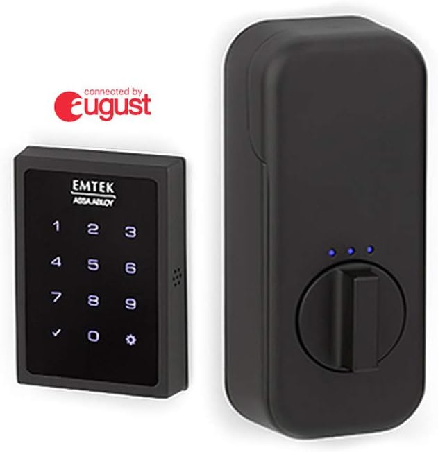 Emtek Empowered Smart Deadbolt keypad and interior unit