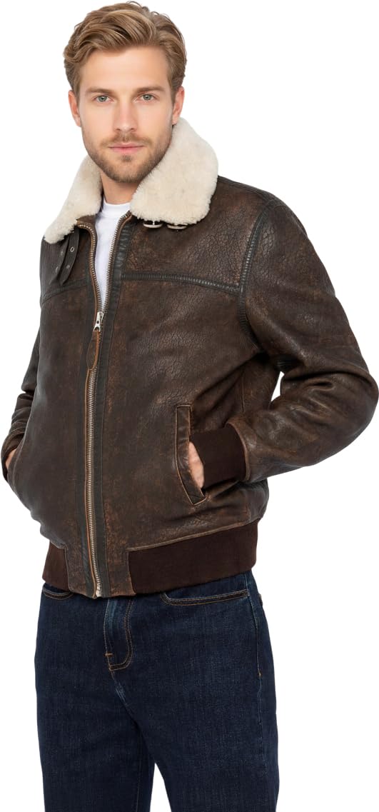 Schott NYC Lcbombardier Giacca in pelle Uomo (Pacco da 1)