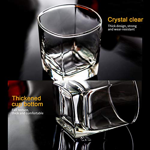 Heavy Base Whiskey Glasses 8 Ounce Set,Qappda Rock Glasses Whiskey Shot Glasses For Liqueur,Double Side Cordial Glasses,Vodka Glass Cups,Cocktail Glass Tequila Cups Small Glass Cups Set Of 12… #TOP2