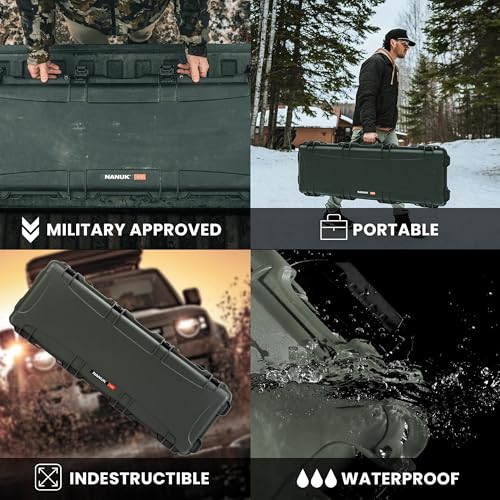 Image of NANUK Hard Case with Foam & Wheels - 30 inch to 55 inch Long, Customizable Foam Insert, IP67 Waterproof & Crushproof, Rugged Construction for Ultimate Protection, Made in Canada