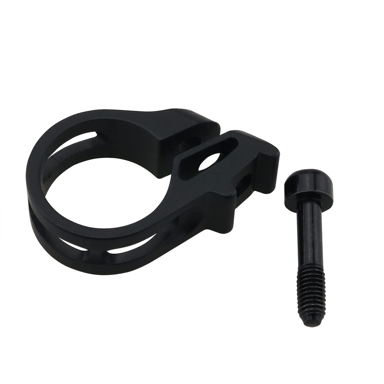 Ruiwaer Aluminum Alloy Bike Clamp, Black (with Screws) for 0.9 inch Handlebars, Compatible with X7/X9/X0/XX/XO1/XX1 Trigger Shifters