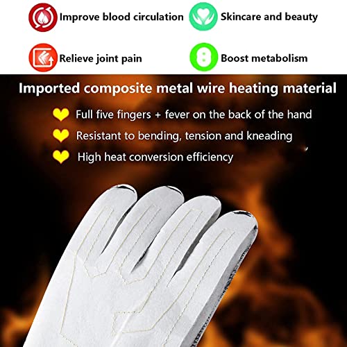 Gants de moto chauffants étanches avec régulation thermique à 3 niveaux pour hiver - 3