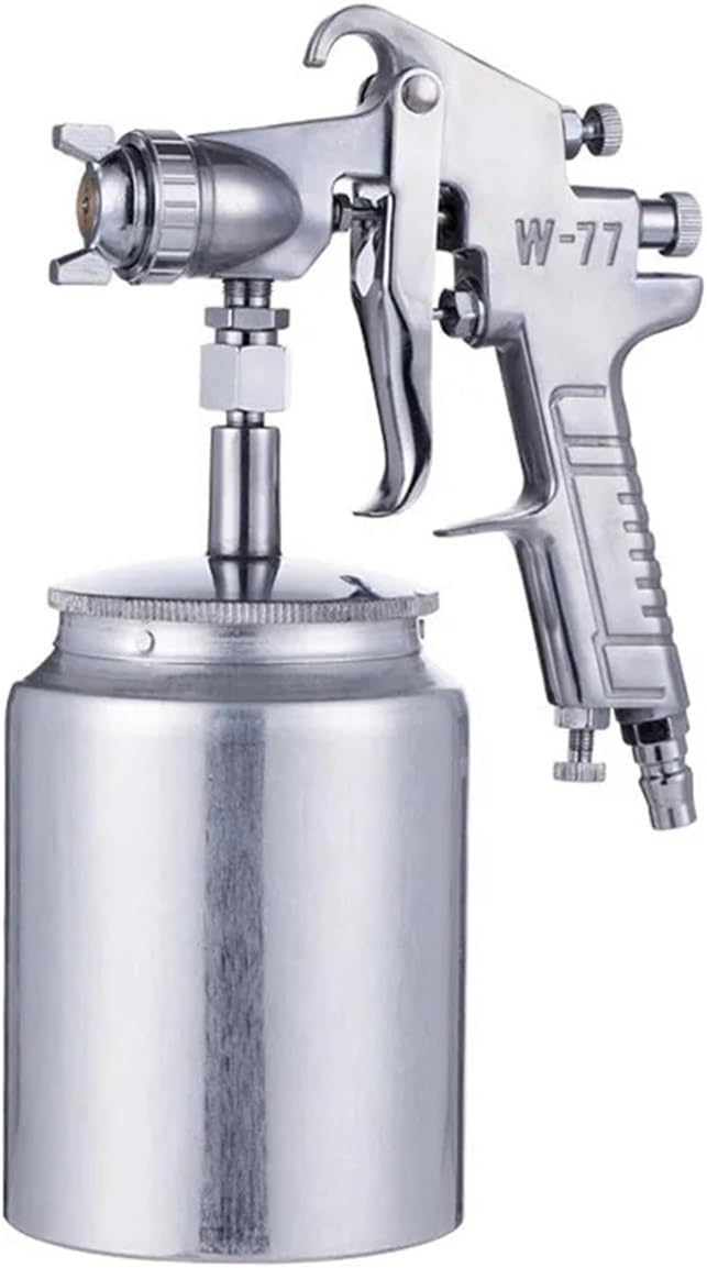 W-77S Spray 2.5/3.0MM Nozzle Painting Oil/Water Based Paint Air Spray Airbrush High Atomization Spray Guns(W-77G 3.0MM)